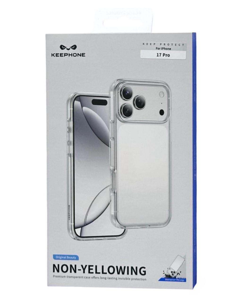 Накладка для i-Phone 17 Pro Keephone Non-Yellowing прозрачный