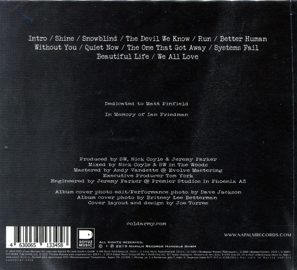 Cold / The Things We Can't Stop (RU)(CD)