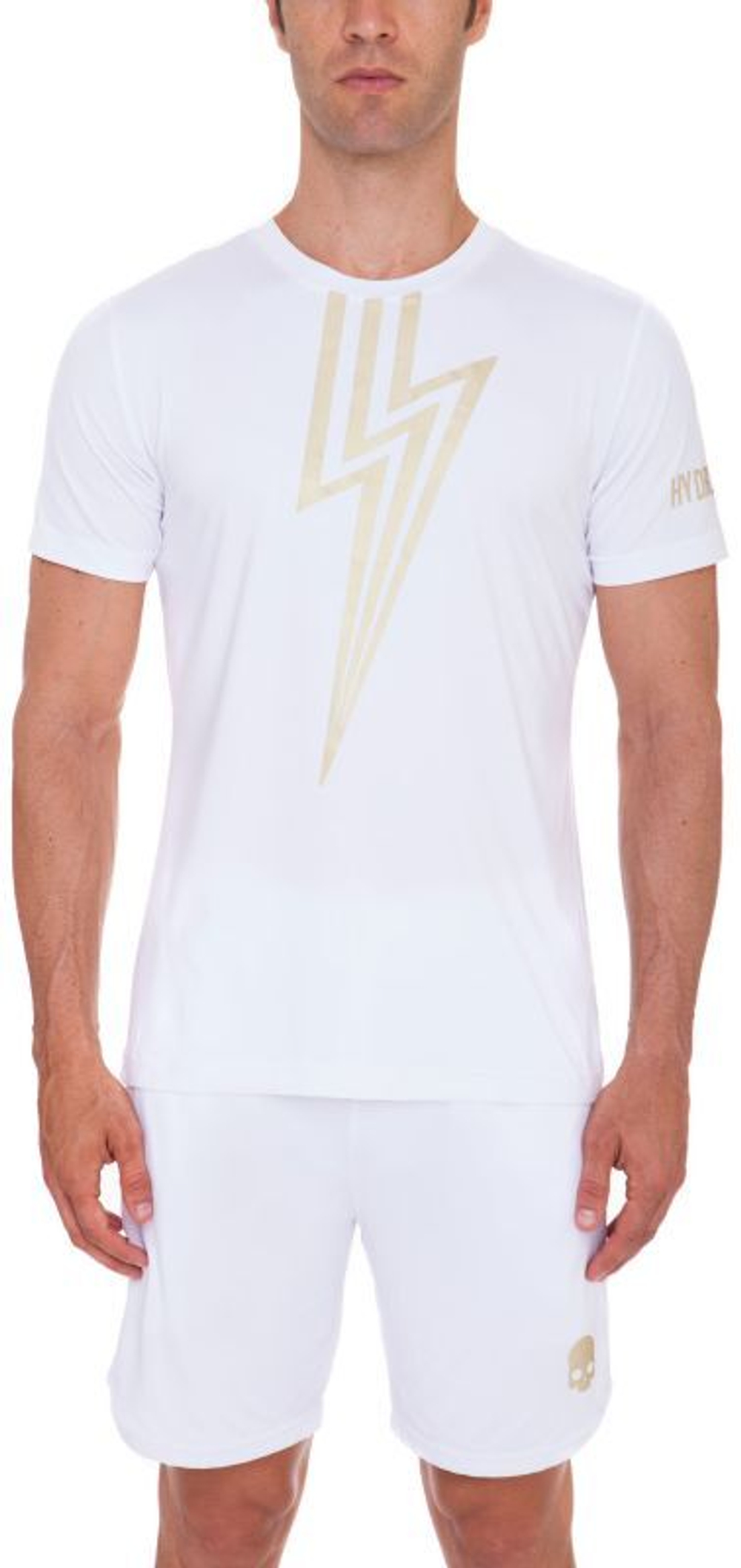 Мужская теннисная футболка Hydrogen Flash Tech T-Shirt - белый