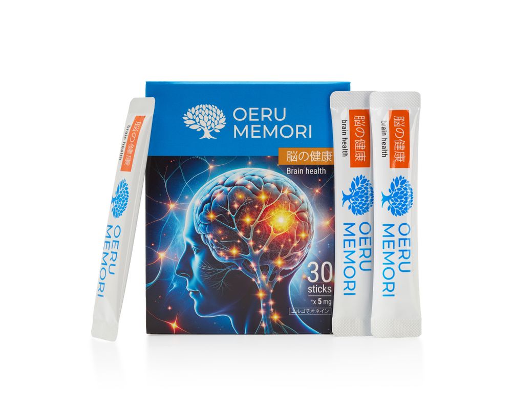 Oeru Memori Brain Health — пищевая добавка с эрготионеином 5 мг, 30 стиков