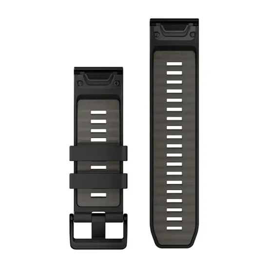Ремешок Garmin Fenix QuickFit 26 мм, черно-серый силикон 010-13393-00