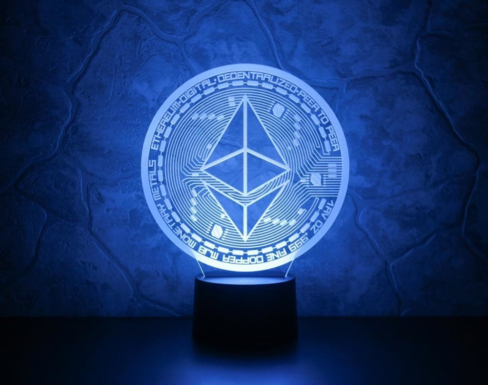 3Д-светильник "Ethereum" (Эфириум)