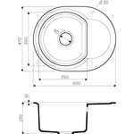 Кухонная мойка Omoikiri Sakaime 60E-PL