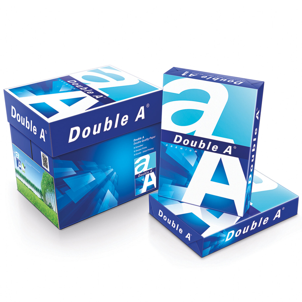 Бумага офисная БОЛЬШОГО ФОРМАТА (297×420), А3, 80 г/м2, 500 л., марка А+, DOUBLE A, ЭВКАЛИПТ, Таиланд.