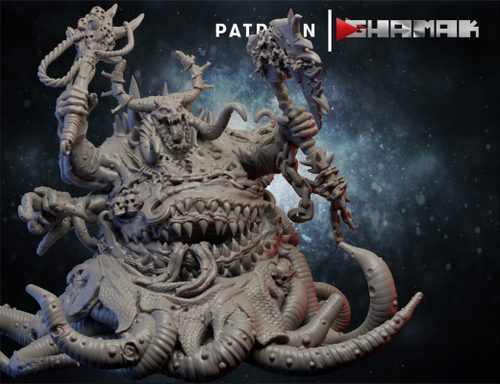 Chaos Daemon Prince Great Unclean One Великий Нечистый миниатюра для dnd, днд, pathfinder, фентези, Настольная игра, НРИ, Варгейм, РПГ