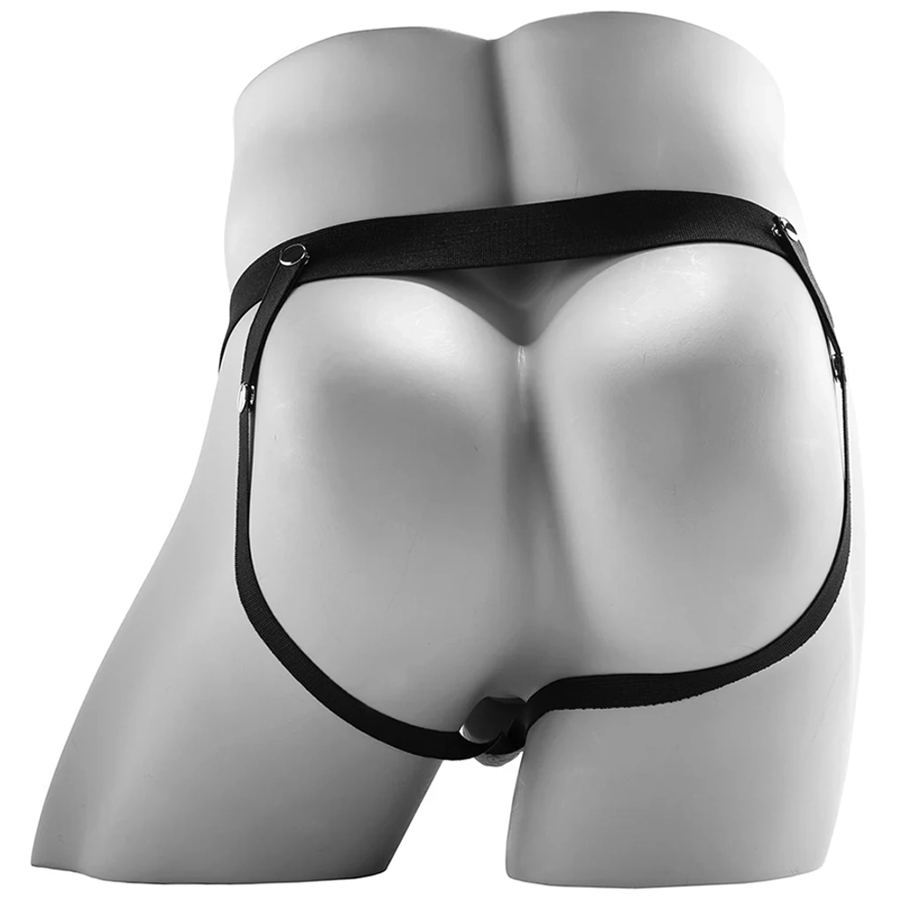 Универсальный полый вибрострапон 20,3см с пультом ДУ PipeDream Fetish Fantasy 7 Hollow Vibrating Rechargeable Strap-On Remote Tan 339122