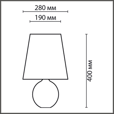 8119/1T COMFI LN26 489 серый, керамика/текстиль Настольная лампа E27 1*60W 220V AVALONA