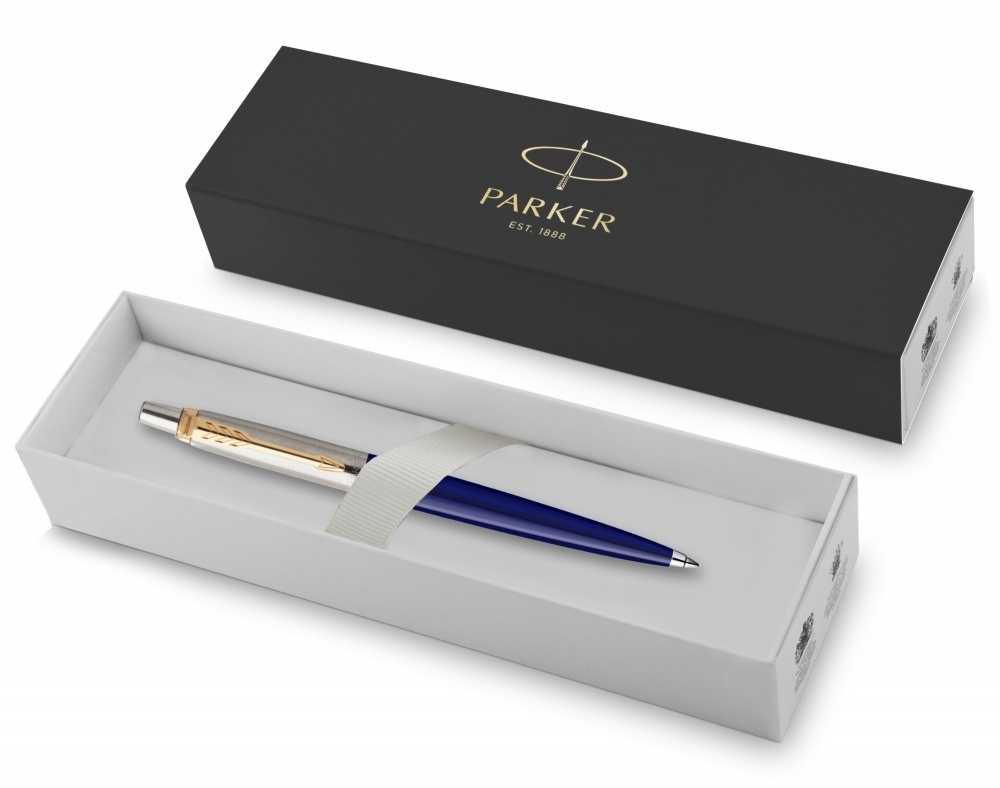 Подарочный набор: Шариковая ручка Parker Jotter K160, цвет: Blue/GT, стержень: M, цвет чернил: blue, в подарочной упаковке и Ежедневник недатированный