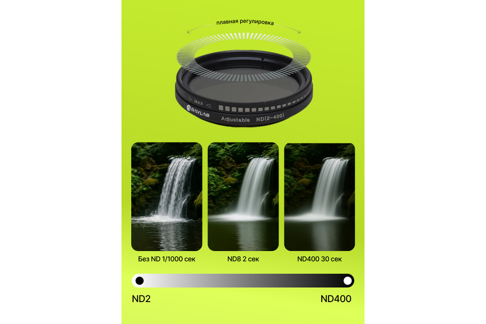Фильтр нейтральный RayLab ND2-400 43mm