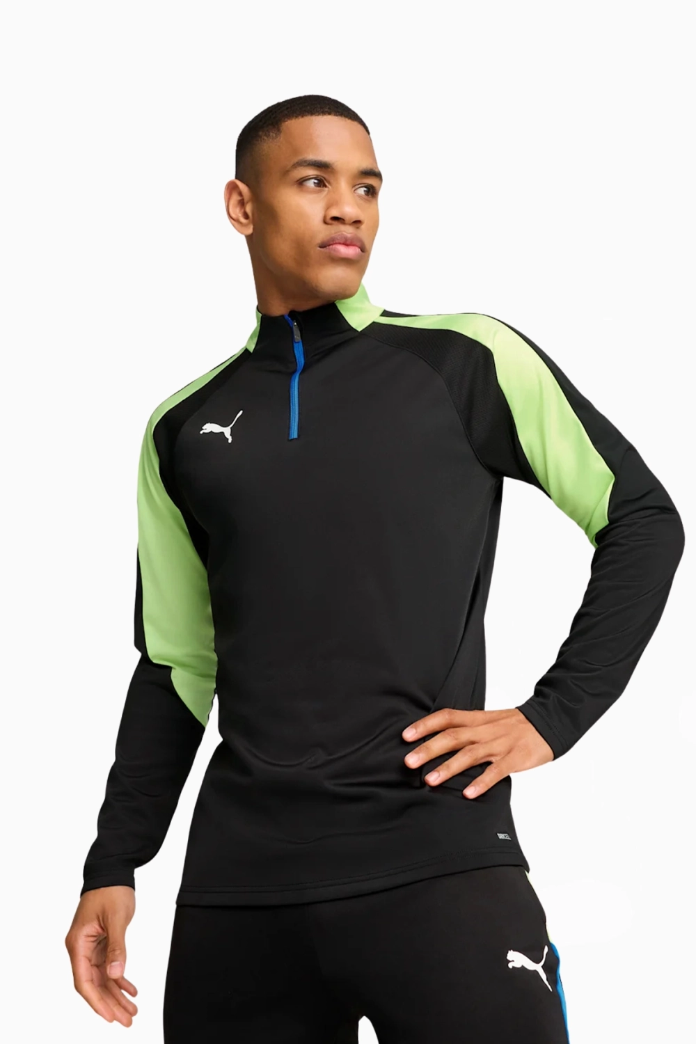 Кофта Puma IndividualLIGA Top 1/4 Zip - черный