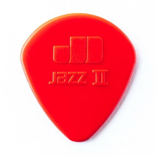 Dunlop 47P2N Nylon Jazz II 6Pack медиаторы, полукруглый кончик, толщина 1.18 мм, красные, 6 шт.