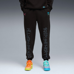 PUMA X RICK AND MORTY СПОРТИВНЫЕ БРЮКИ, ЧЕРНЫЙ
