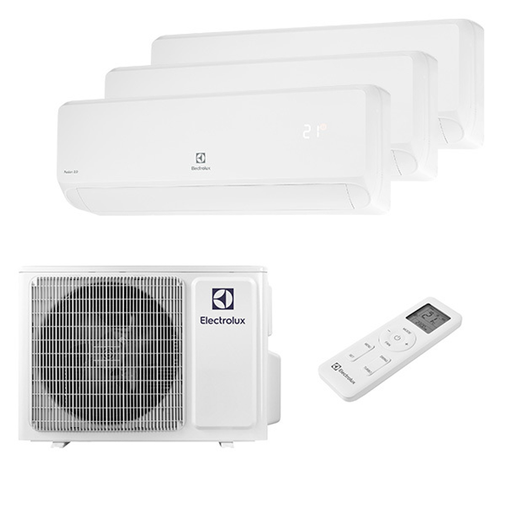 Мультисплит система на 3 комнаты Electrolux EACS/I-07 HMB FMI/N8_ERP/in x 3 / EACO/I-24 FMI-3/N8_ERP