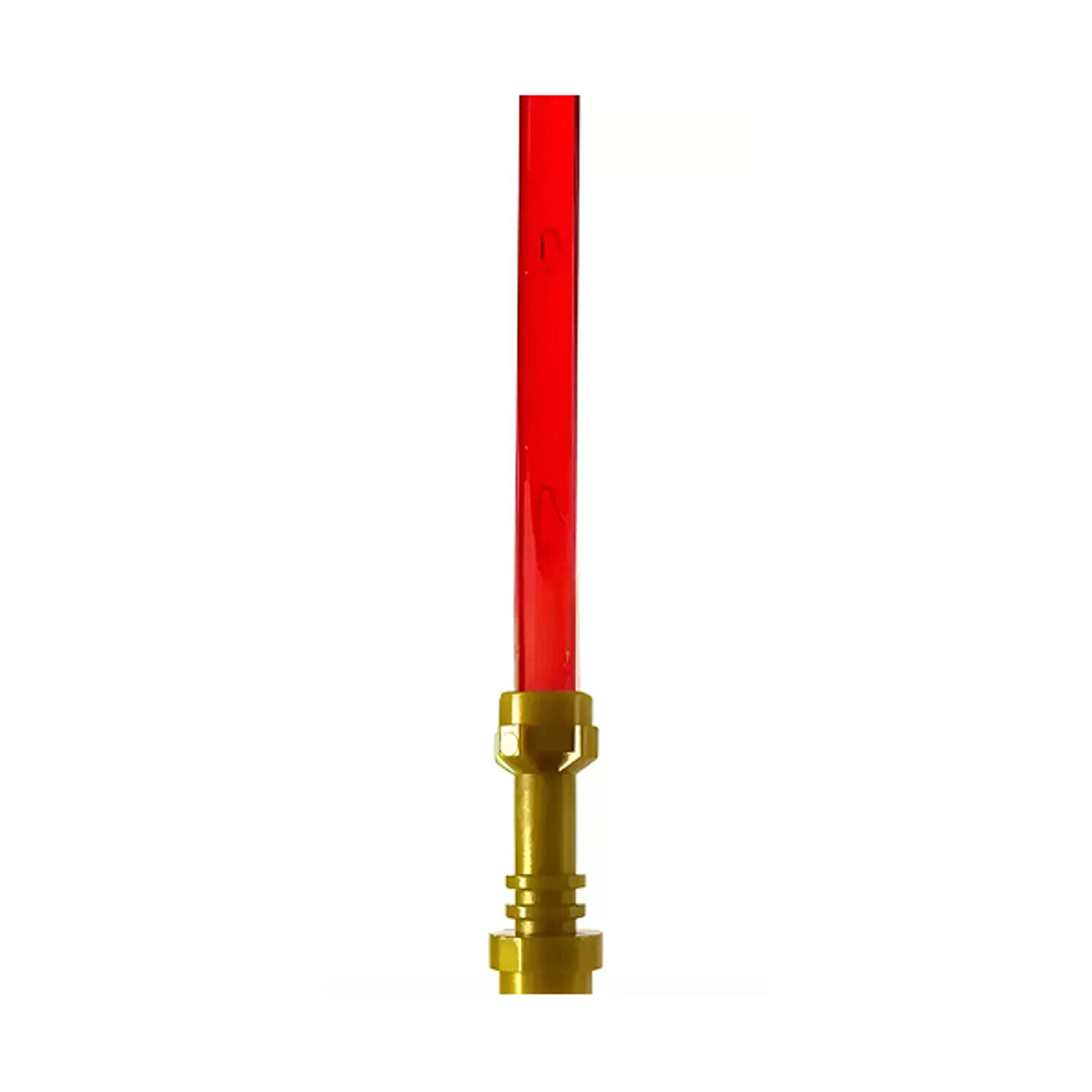 Световой меч Палпатина (30374 Trans-Red + 64567  Pearl Gold)