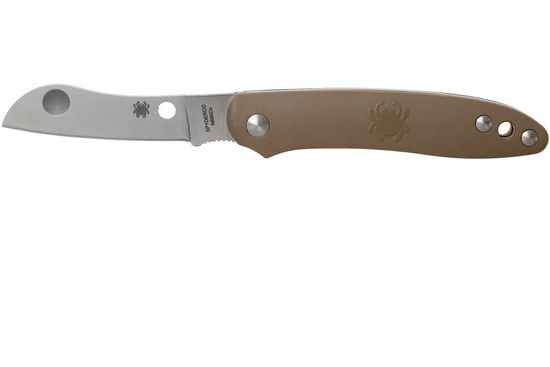 Складной нож Spyderco Roadie Slip Joint 189PBN c клинком из стали Böhler N690Co, рукоять FRN