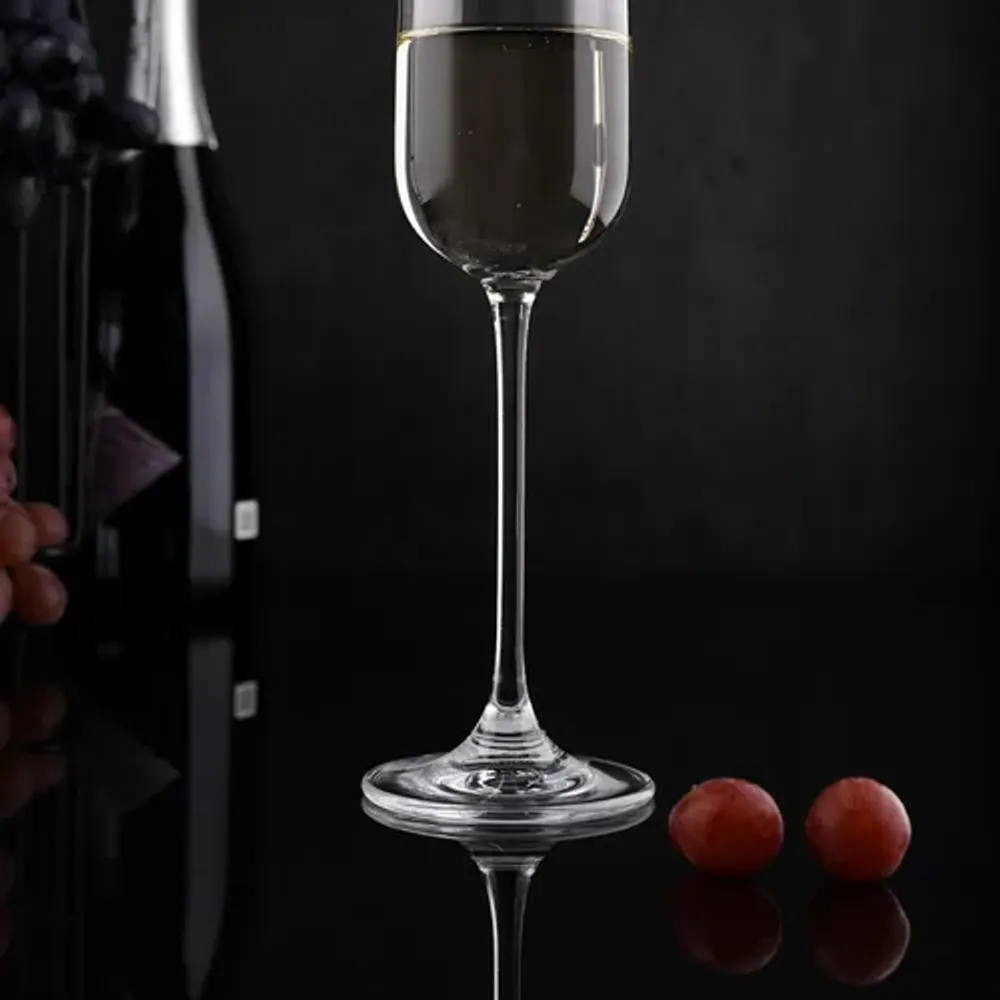 Бокал-флюте для шампанского 265 мл хр. стекло Bistro "Edelita" d 4,2/5,3 см h25,2 см P.L. [6]