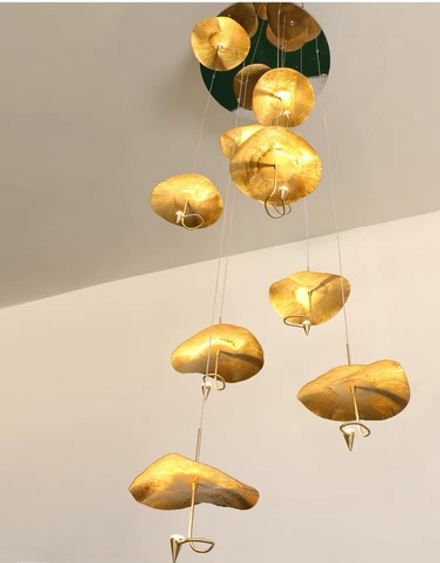 Pendant design lamp Gold Moon by Catellani & Smith (10 lampshades)
