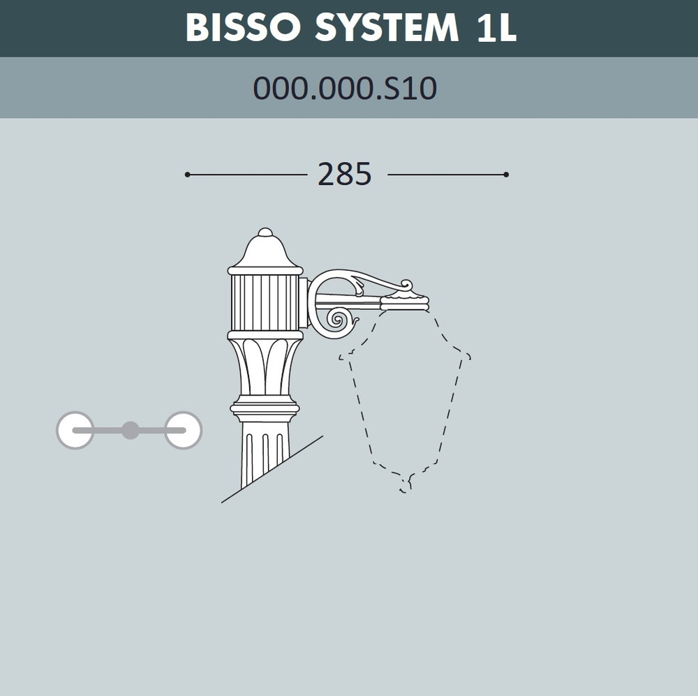 Консоль для паркового столба Fumagalli BISSO 000.000.S10.A0