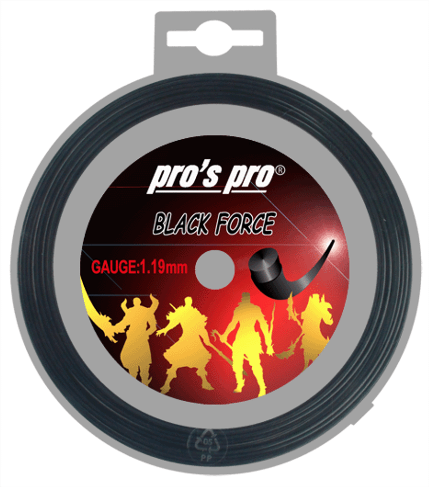 Струны теннисные Pro's Pro Black Force (12 m)
