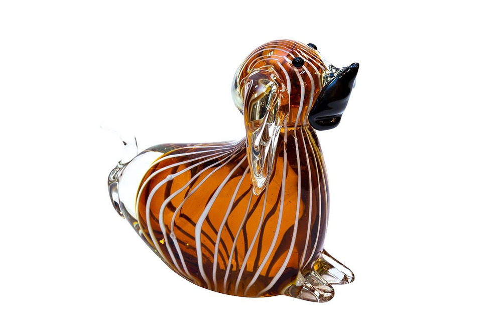 Статуэтка Собака янтарная Garda Decor F5020