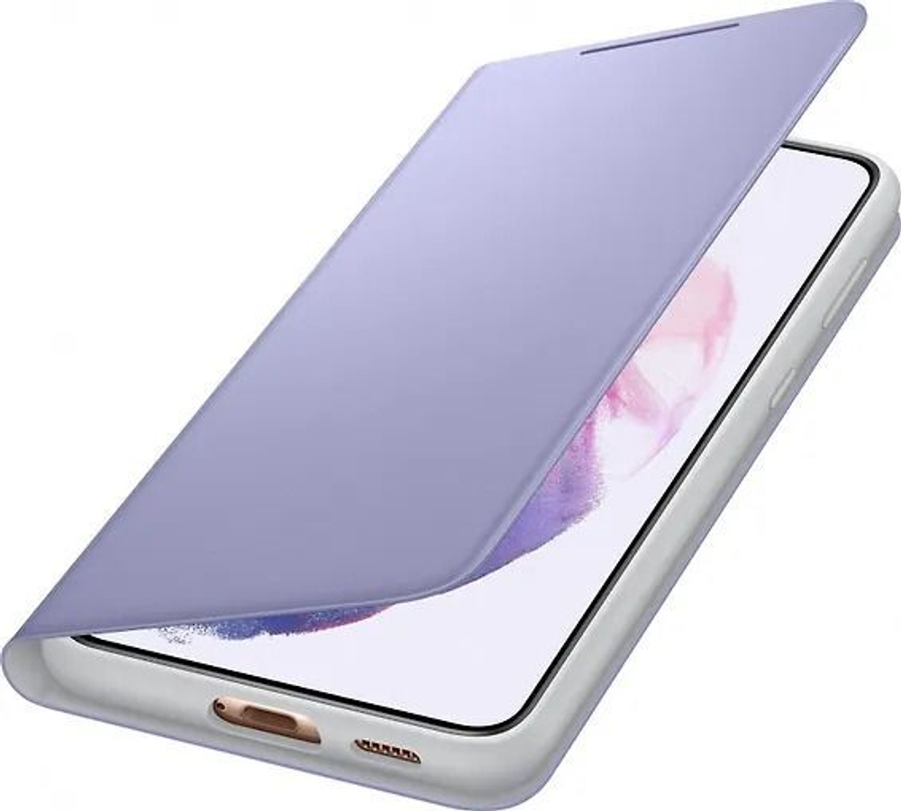 Защитный чехол Samsung Galaxy S21+ LED View Cover, фиолетовый (Из Финляндии). Товар уцененный