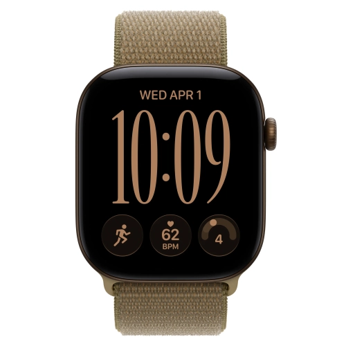 Умные часы Apple Watch Series 12 GPS, 46mm, Dark Bronze Aluminum Case with Olive Sport Loop
