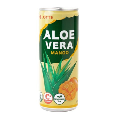 Lotte напиток Aloe Vera Манго 240 мл (Южная Корея)