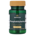 Swanson Vitamins, Фосфатидилсерин, 100 мг, 30 мягких таблеток