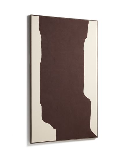 Абстрактная картина ручной работы Irden, бордовый цвет, 120 x 200 см