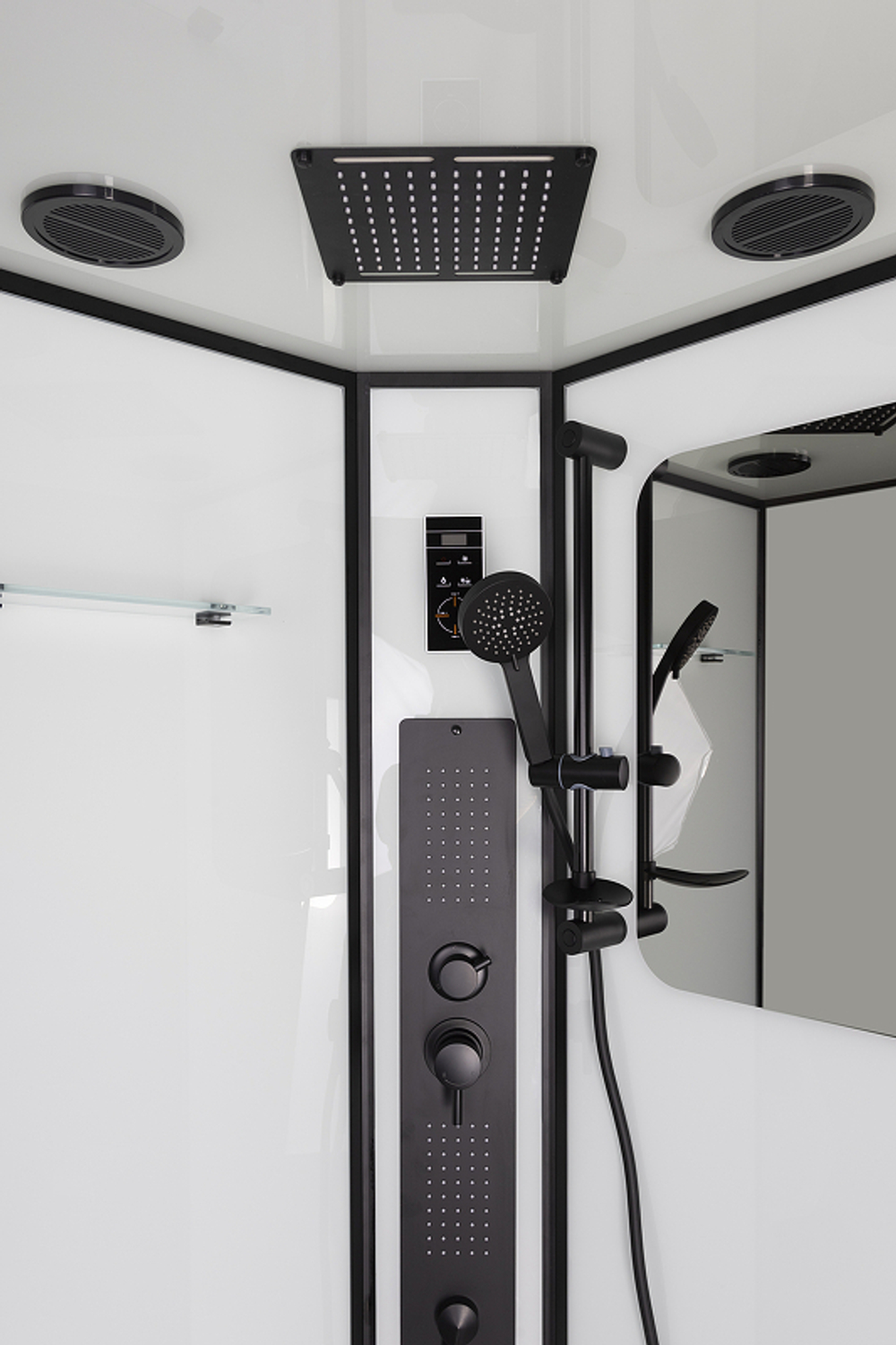 Душевая кабина Niagara Premium 90x90 NG-6901-01G Black с гидромассажем