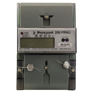 Счетчик электроэнергии Меркурий 206 PRNO кл.1.0/2.0. 5(60)A. 3*230 / 400 Инкотекс. 2017г. Поверка до 2033г. Новый, в заводской упаковке.
