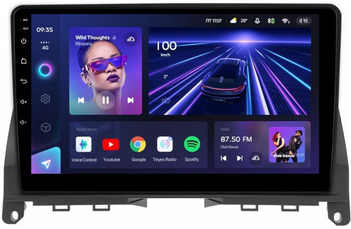 Магнитола для Mercedes-Benz C-класс W204 2007-2011 - Teyes CC3 Android 10, Быстрая, CarPlay, SIM-слот