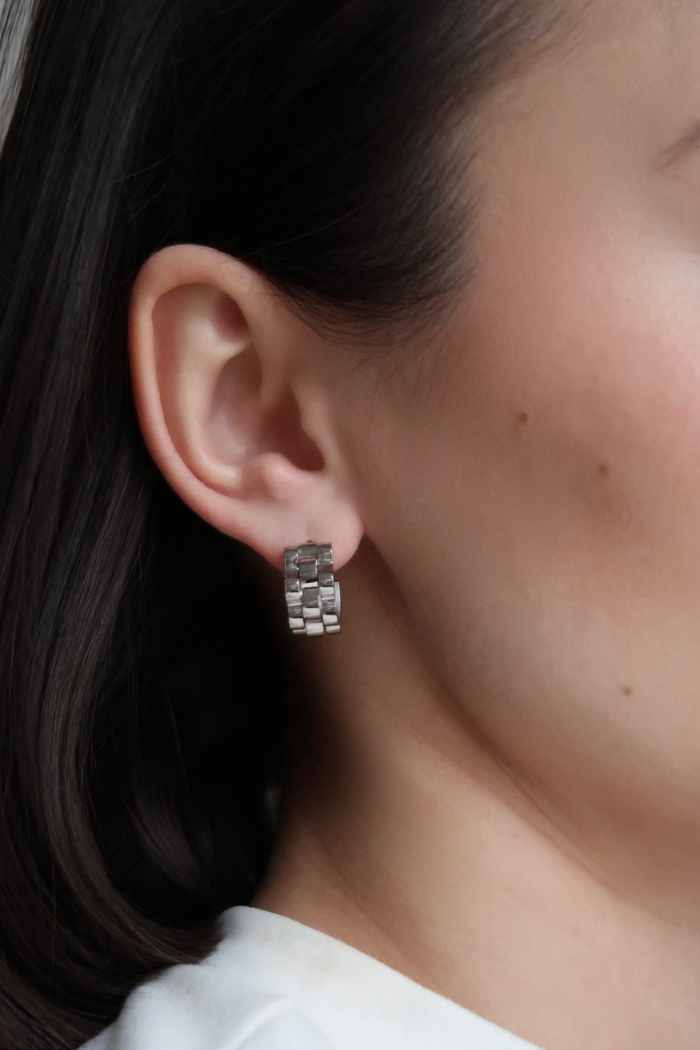 Серьги ЦЕПИ silver