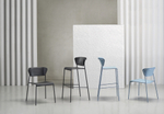 Стул пластиковый Scab Design Lisa Technopolymer, голубой