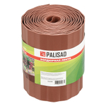 Бордюрная лента, 15 х 900 см, полипропиленовая, коричневая, Palisad