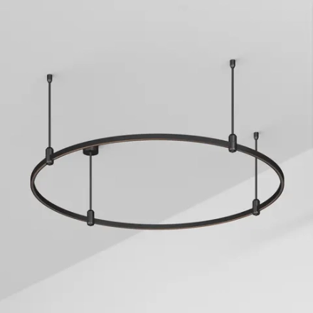 Основание ART-APRIORI-ROUND-ROD-400-R1200 (BK) (Arlight, IP20 Металл, 3 года)