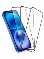 Комплект защитных стекол Gurdini для iPhone 15/16 6.1" Full Screen 2.5D (20D) NEW черное (3 шт)