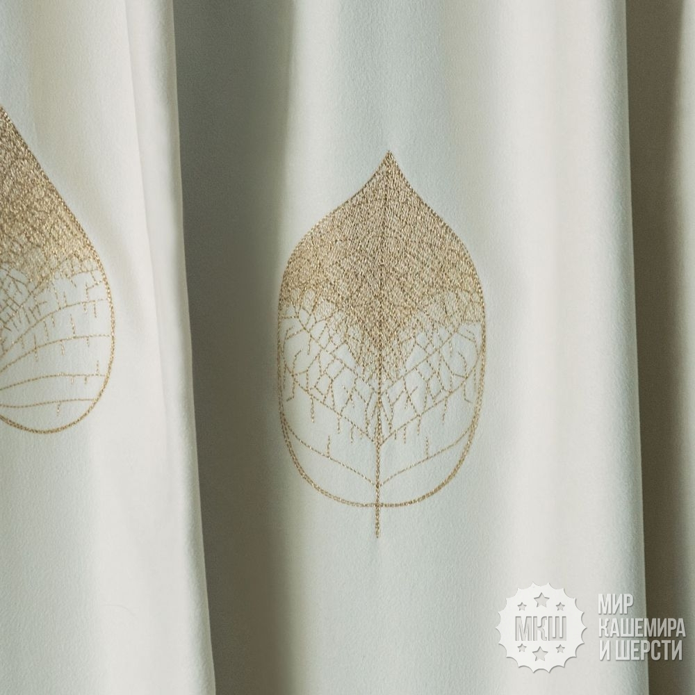 Готовые шторы и покрывало в комплекте ЭЛЛИ (арт. BL10-297-01) - айвори