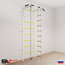 Шведская стенка Sv Sport 514 (Турник стандарт/Канат/Лестница)