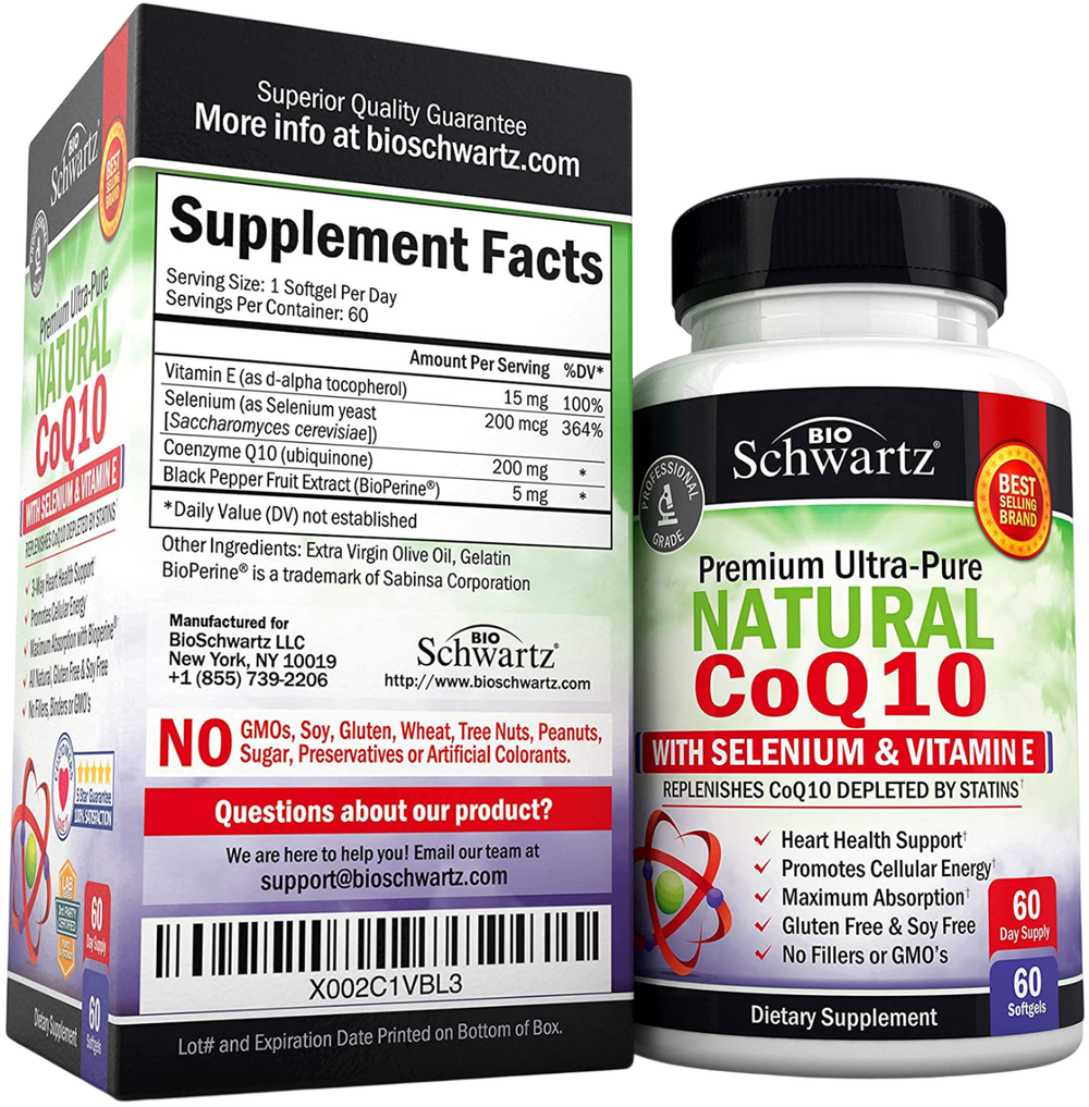 Bio Schwartz CoQ10 200 mg 60 soft, Коэнзим Ку10