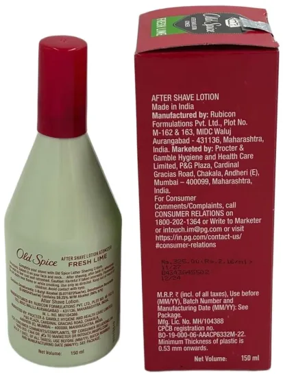 Лосьон после бритья Old Spice Fresh Lime, 150 мл