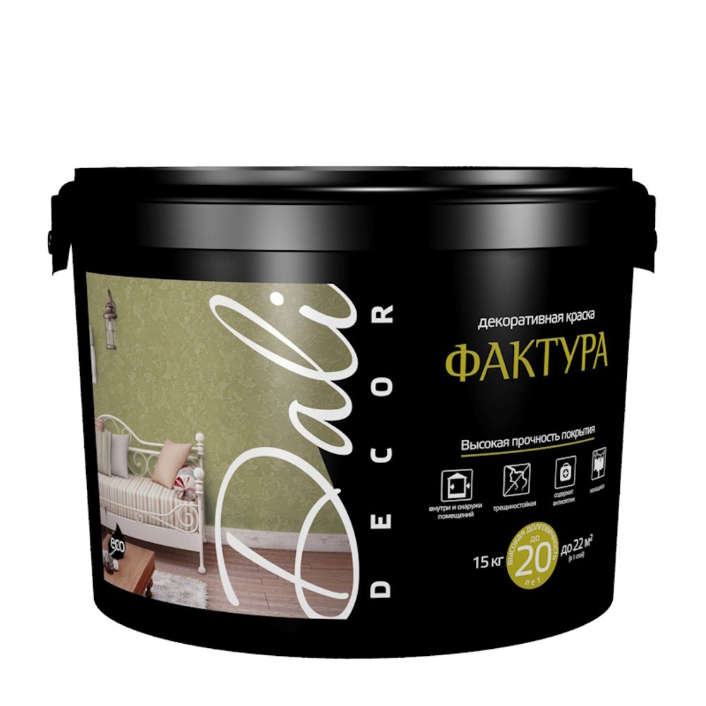 Декор.краска DALI Decor Фактура база А белая 15кг (Рогнеда) Декор.краска DALI Decor Фактура база А белая 15кг (Рогнеда)