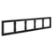 Рамка пластиковая на 5 постов Voltum S70 Черный VLS100508