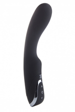 Чёрный перезаряжаемый вибратор Rechargeable G-Lover - 21 см. (Цвет: черный)