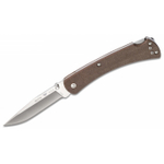 Складной нож BUCK 0110BRS4 110 Slim Pro Brown Micarta S30V, коричневая рукоять