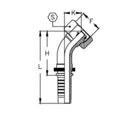 Фитинг DN 06 DKO-S (Г) 18x1.5 10 (45)