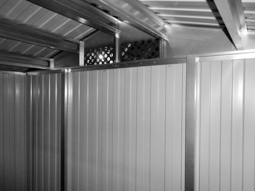 Металлический сарай GreenStorage Арчер D серый