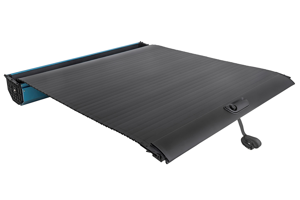 Крышка кузова для JAC T9, роллета раздвижная 1580х1620 мм, алюминиевая, черная РИФ
