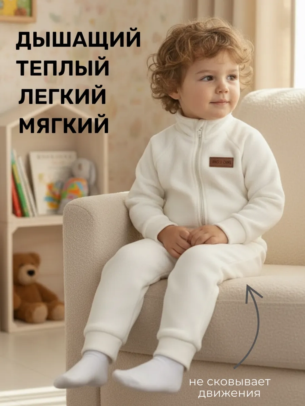 Комбинезон детский флисовый поддева на весну