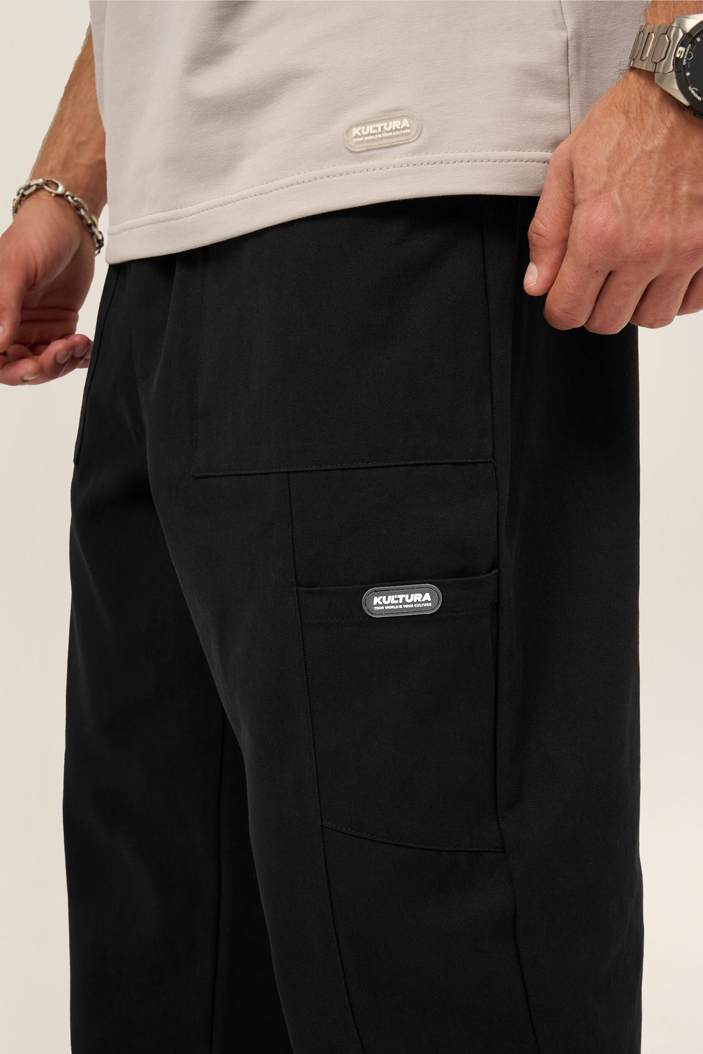 Брюки KUL'TURA "CHINO POCKET 2" Черный